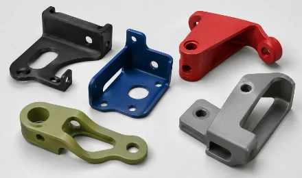 Colored coated precision metal hardware for smart home devices